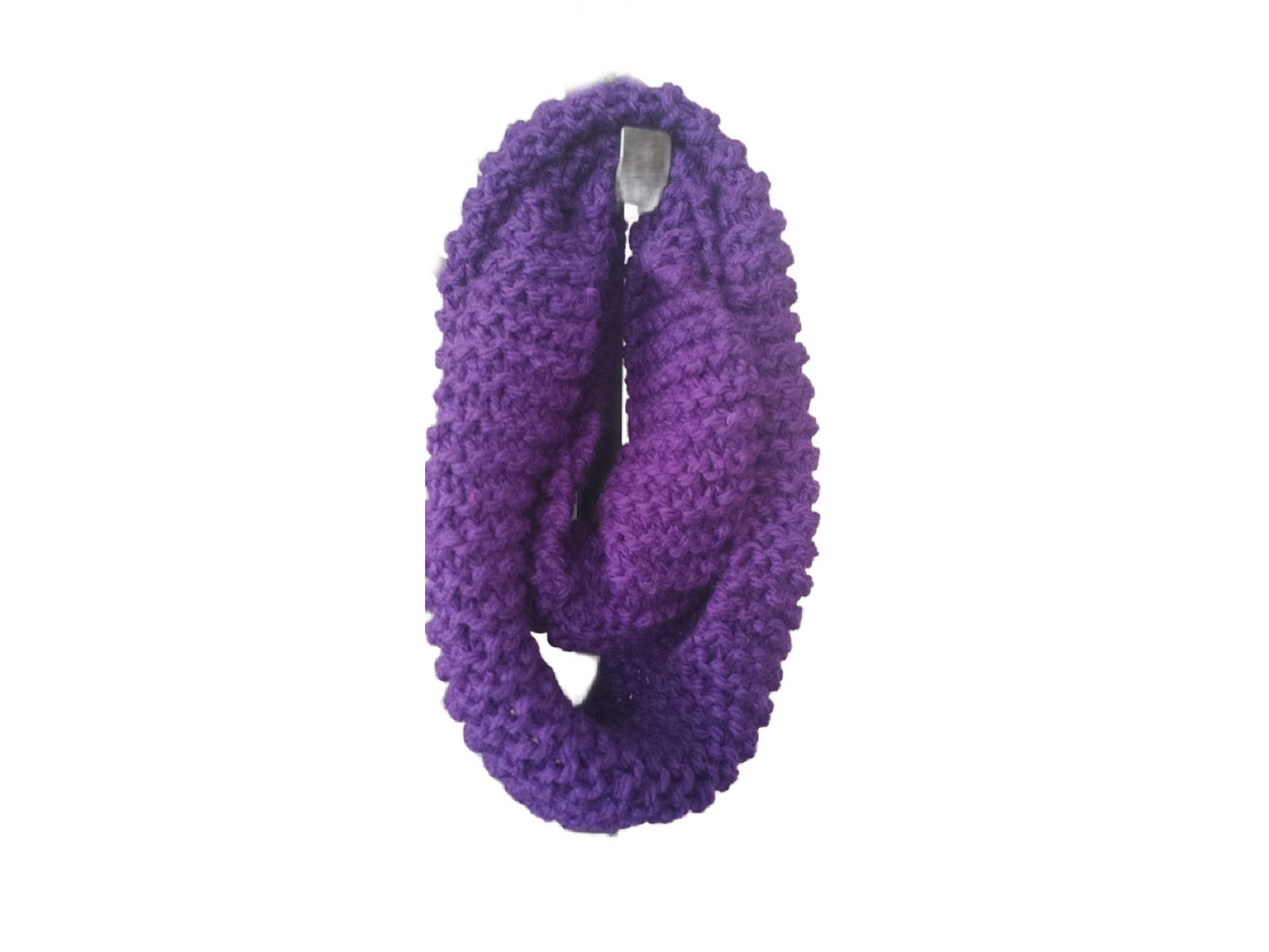 Daisy's Wool Scarf - Purple 2 Chunk Scarf
