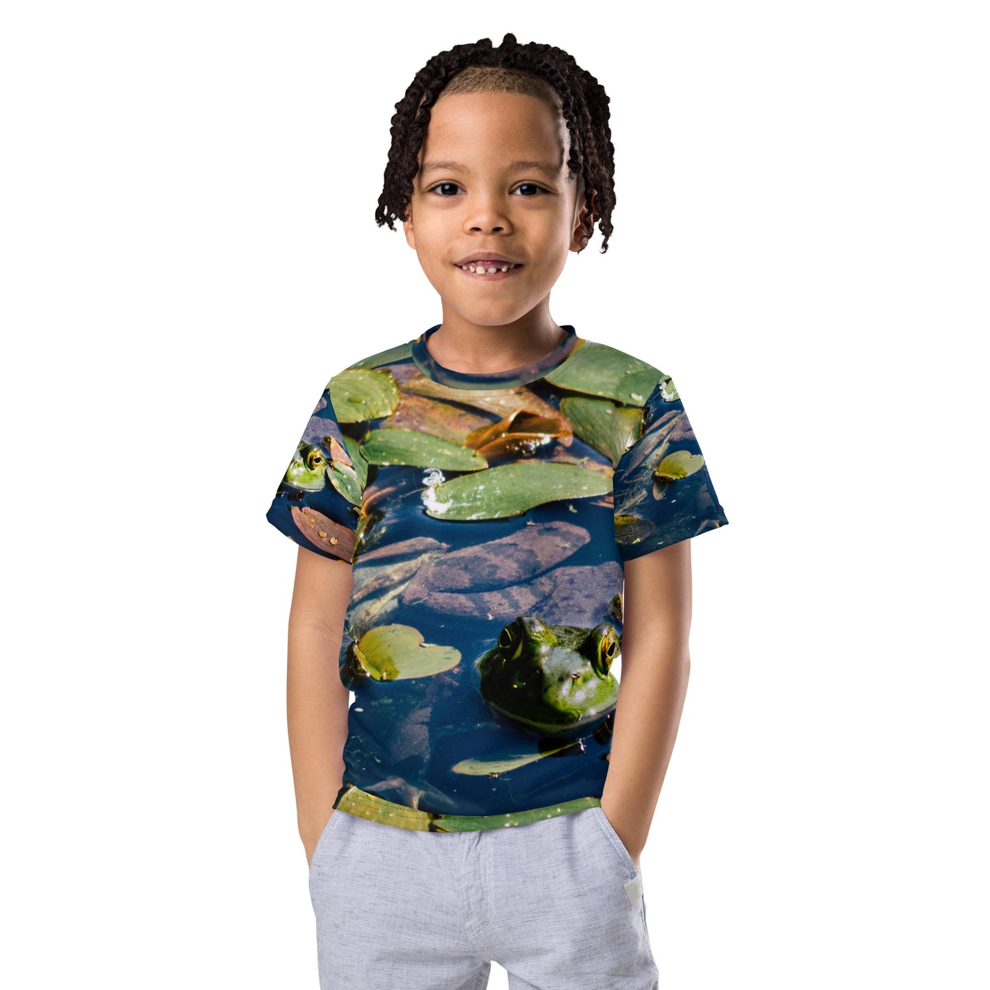 Green Frog - Kids crew neck t-shirt