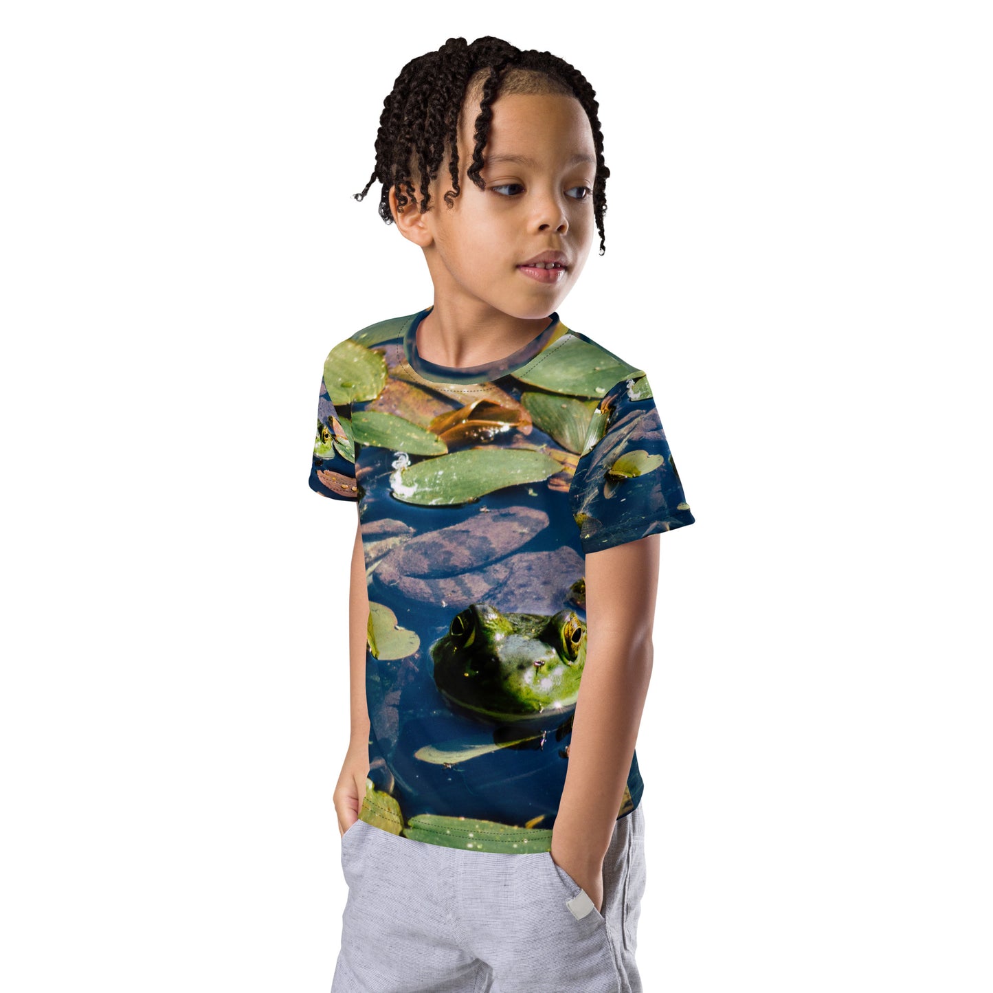 Green Frog - Kids crew neck t-shirt