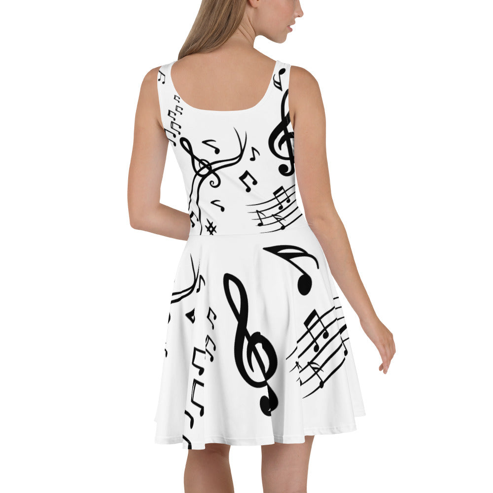 Summer Dress - Cello Notes (white)