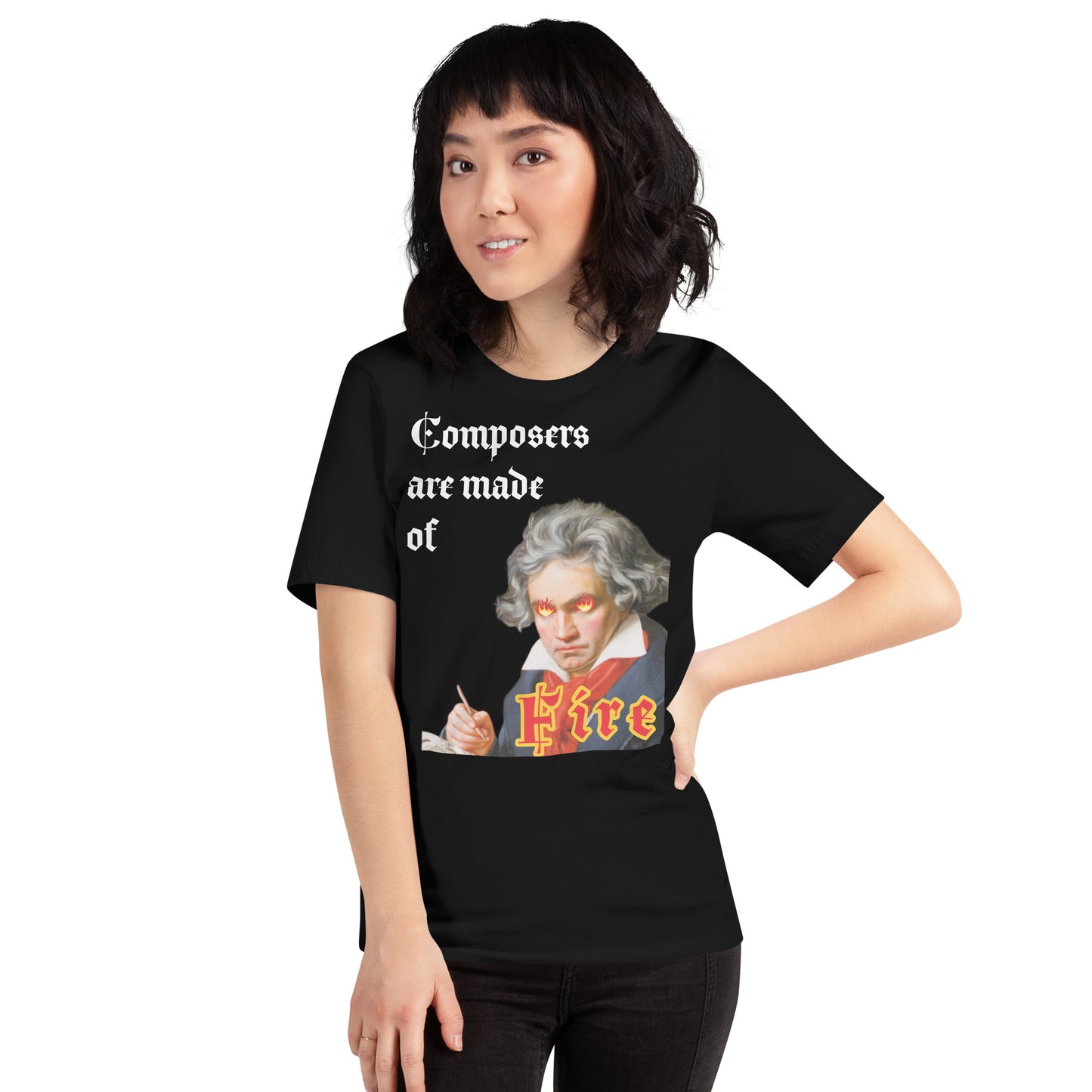 Beethoven - Composers are made of fire - Unisex t-shirt