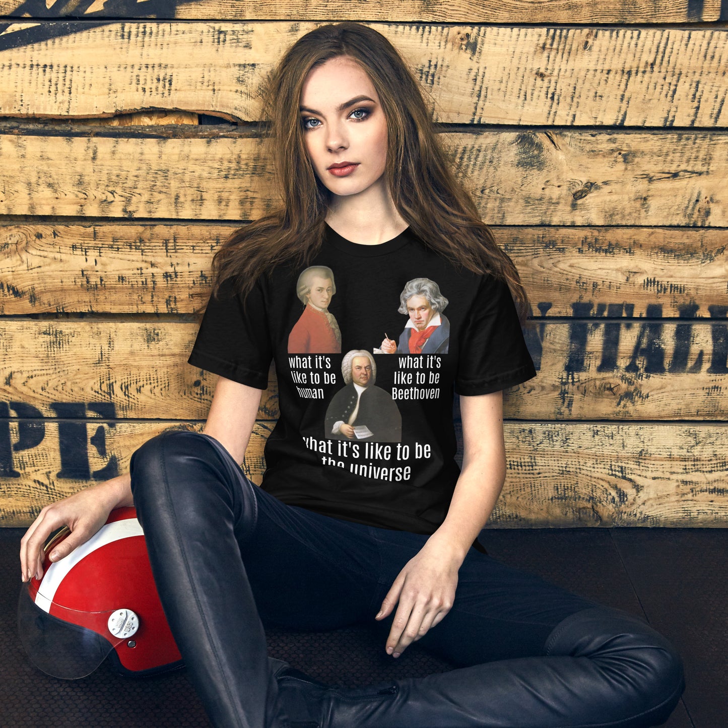 Beethoven Mozart Bach - what it's like - Unisex t-shirt