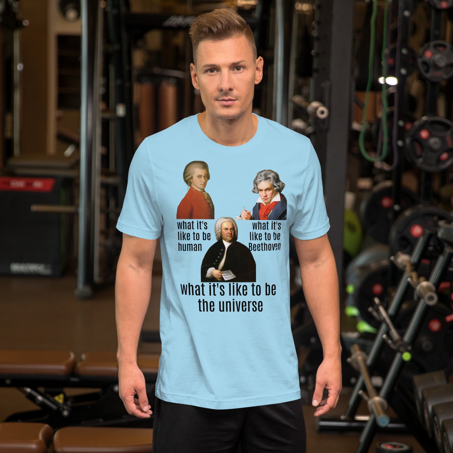 Beethoven Mozart Bach - what it's like - Unisex t-shirt