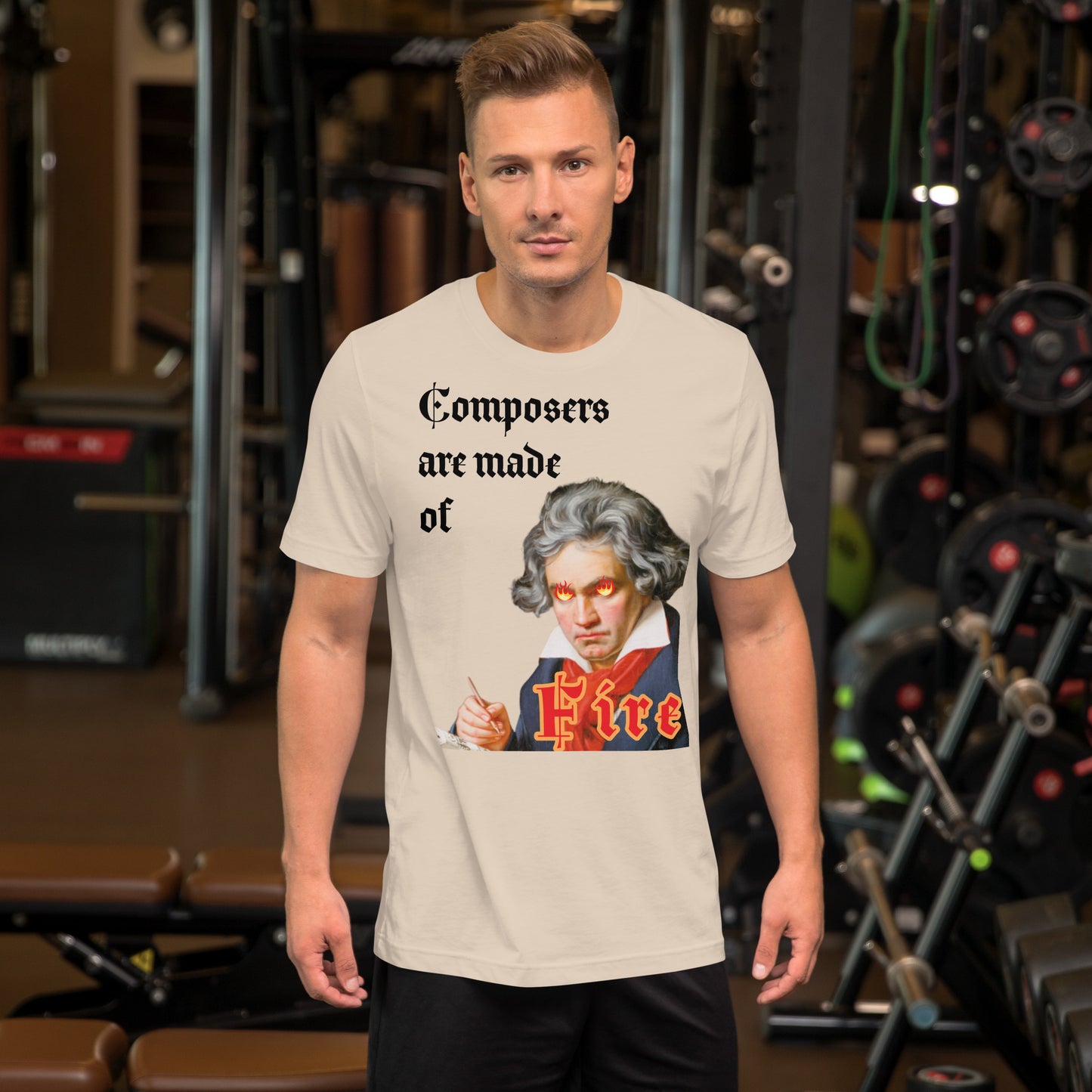 Beethoven - Composers are made of fire - Unisex t-shirt