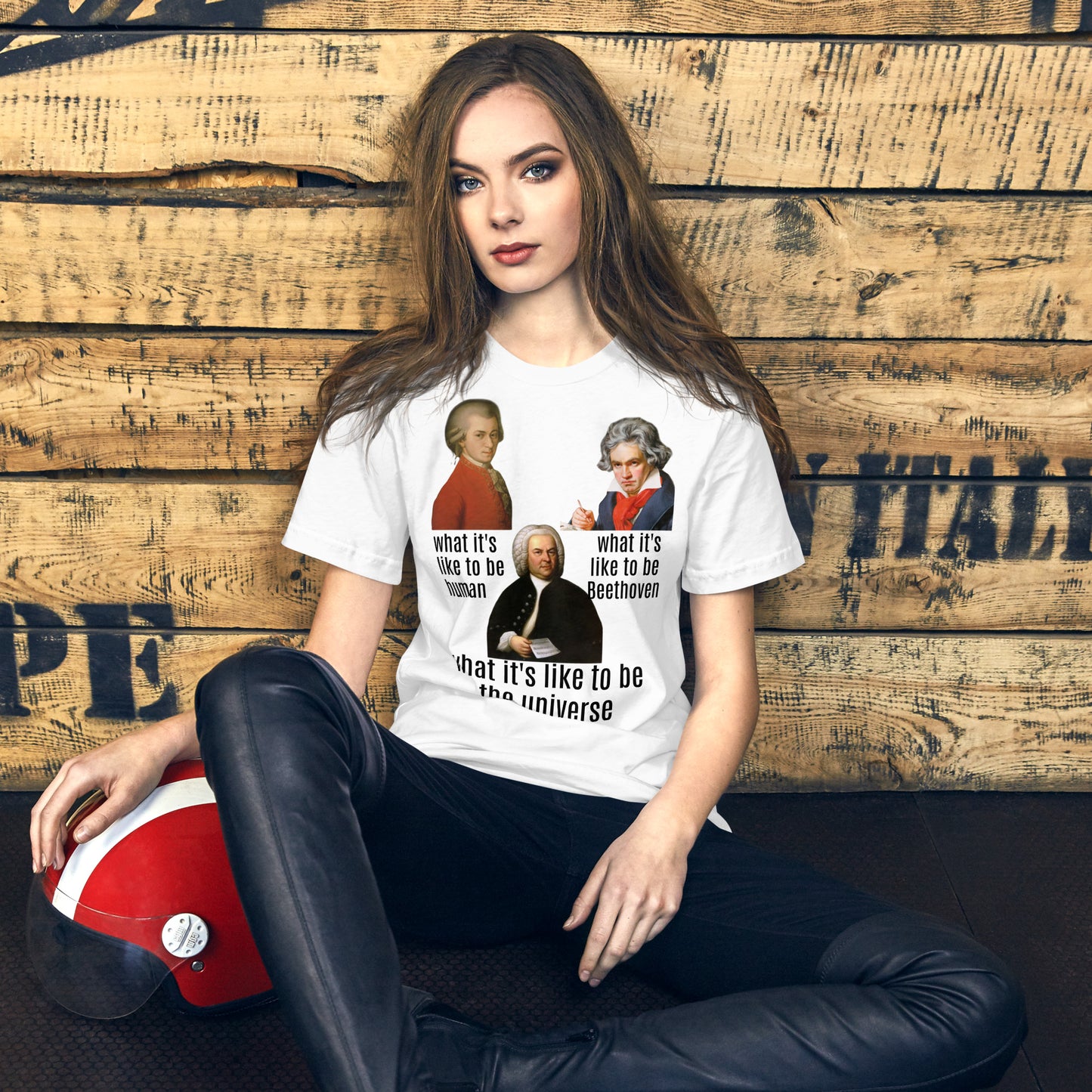 Beethoven Mozart Bach - what it's like - Unisex t-shirt
