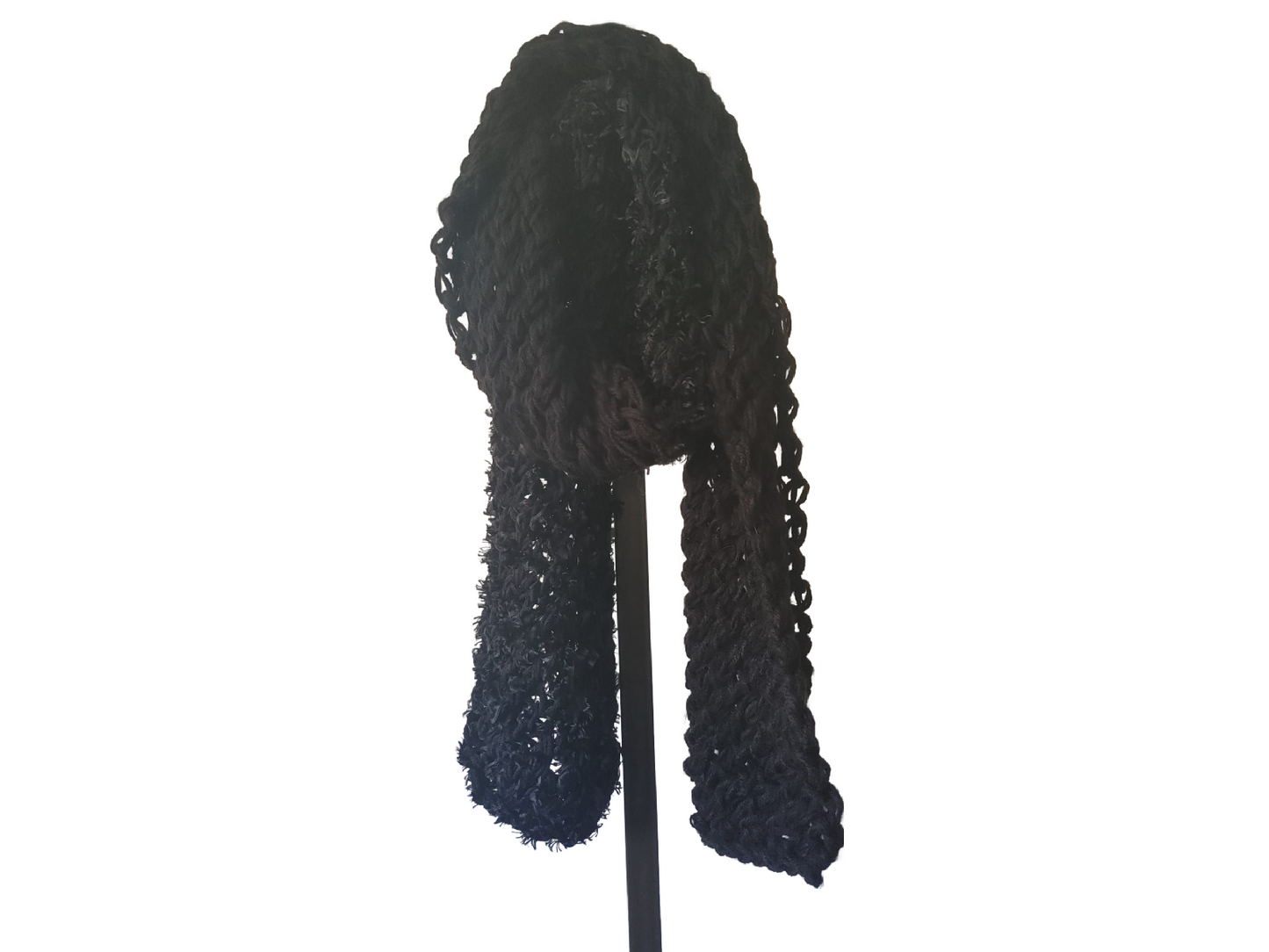 Daisy's Wool Scarf - Black 1