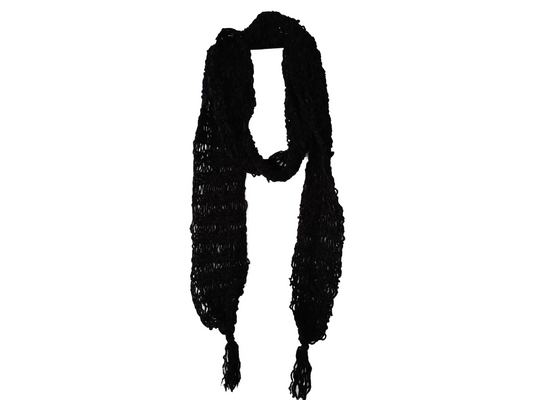 Daisy's Wool Scarf - Black 2