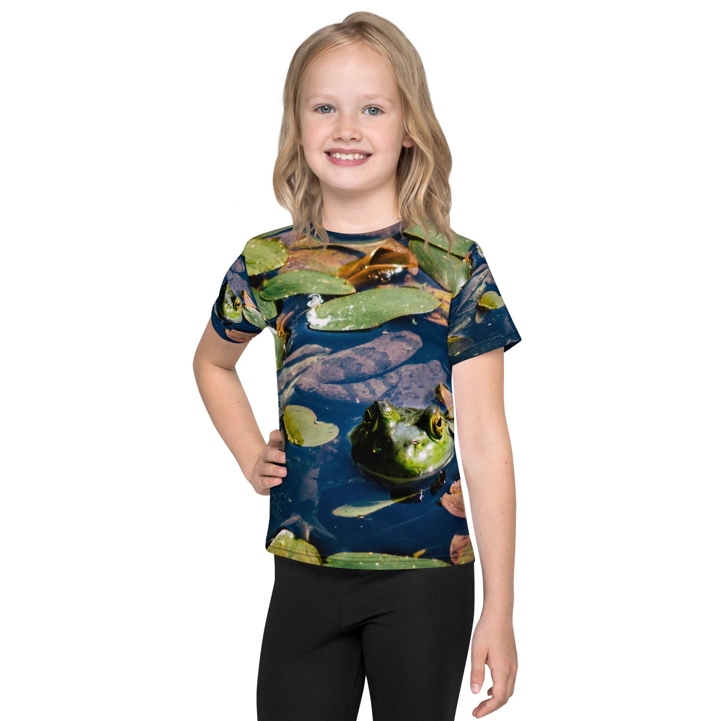 Green Frog - Kids crew neck t-shirt