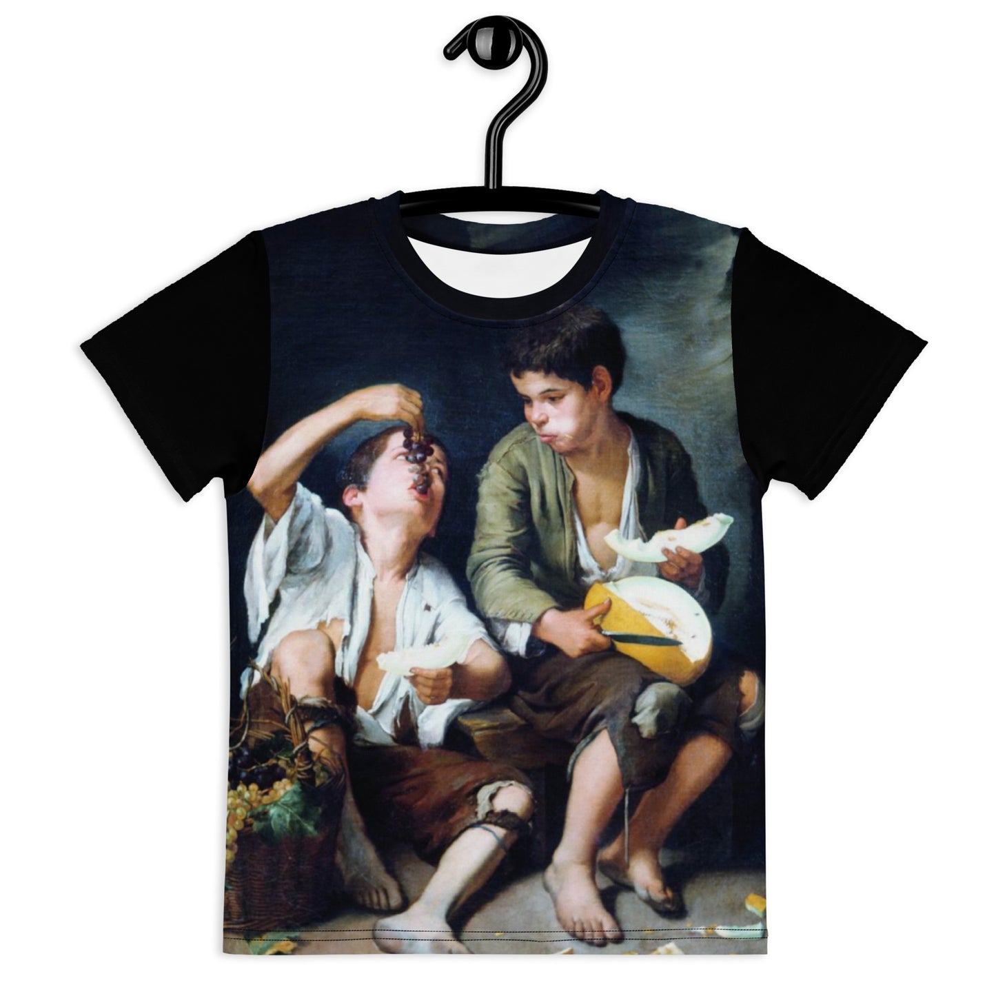 Murillo - Boys Eating Grapes and Melon - Kids crew neck t-shirt