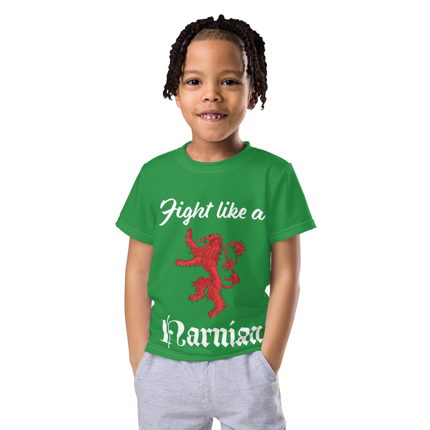 Fight like a Narnian - Kids crew neck t-shirt