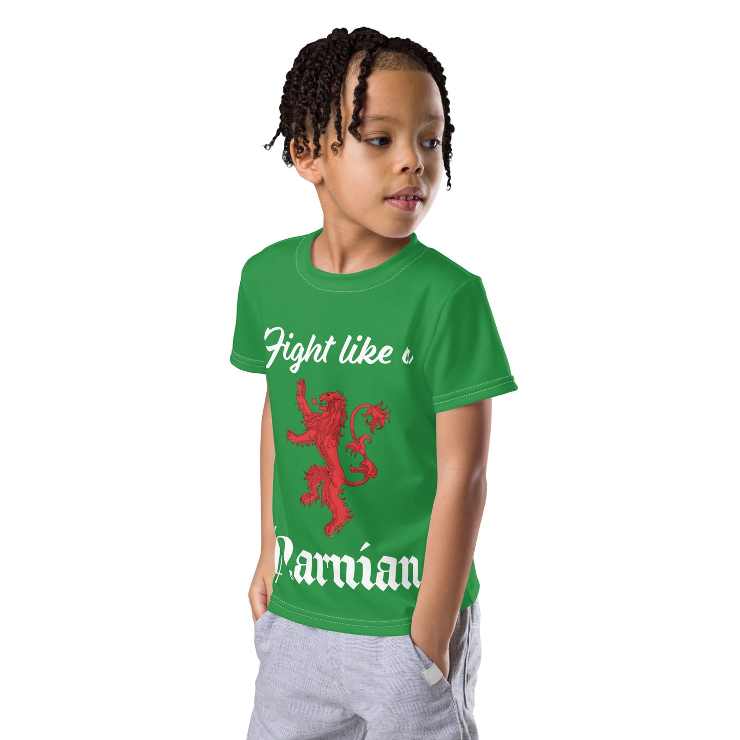 Fight like a Narnian - Kids crew neck t-shirt