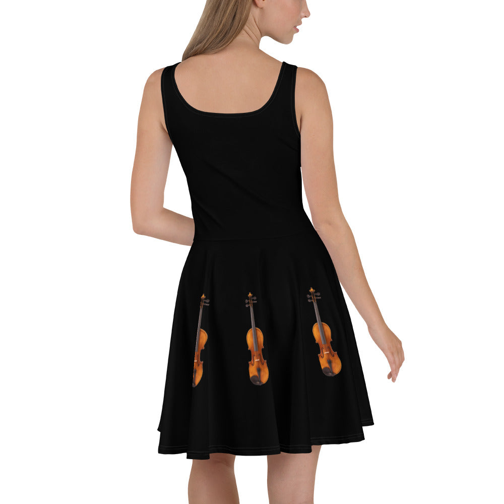 Summer Dress - Violin details (black)