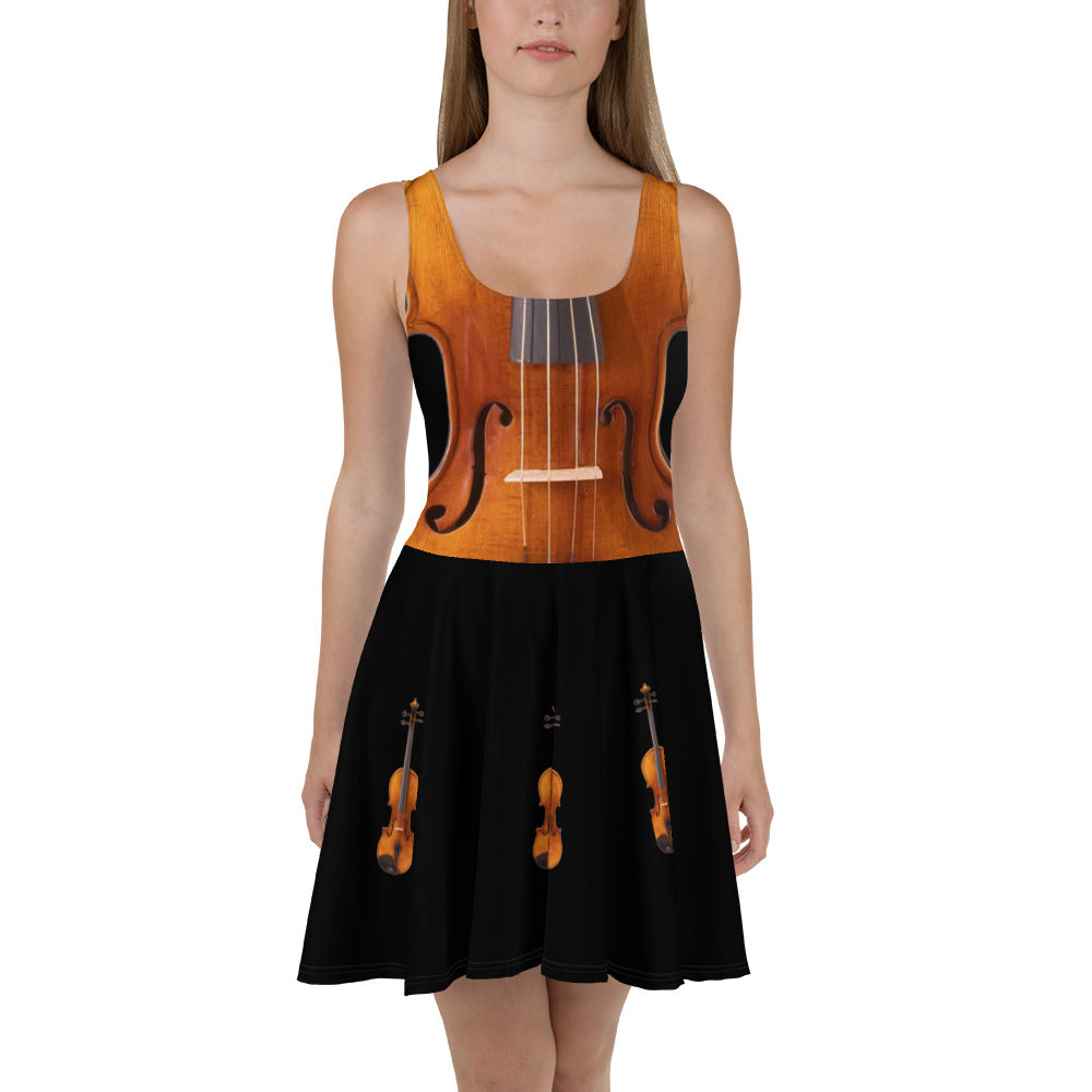 Summer Dress - Violin details (black)