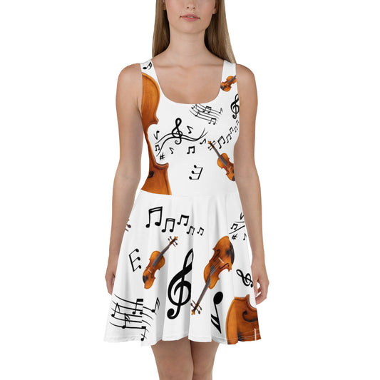 Summer Dress - Violin Notes (white)