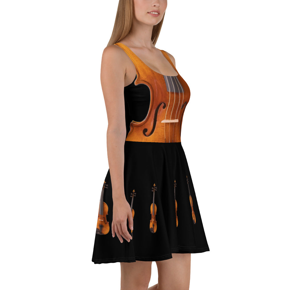 Summer Dress - Violin details (black)