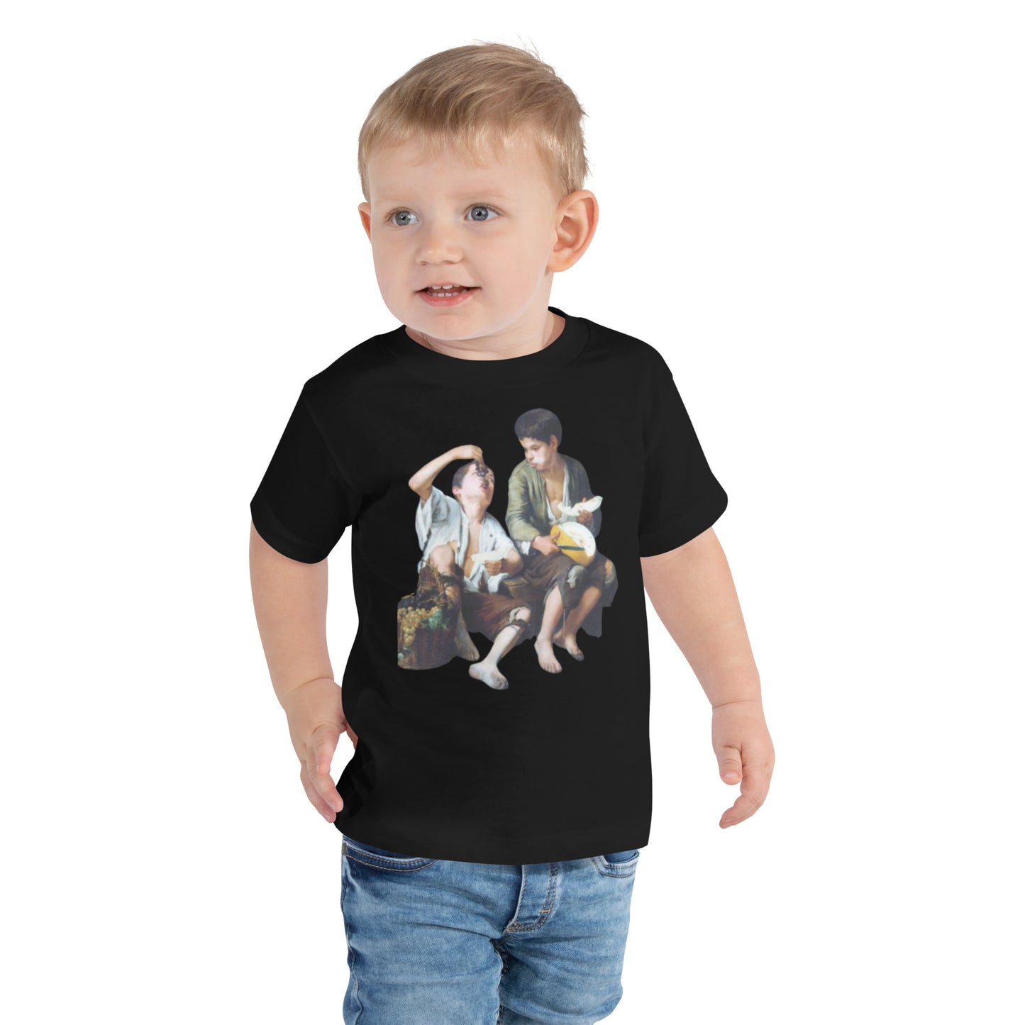 Boys Eating Grapes - Toddler Short Sleeve Tee