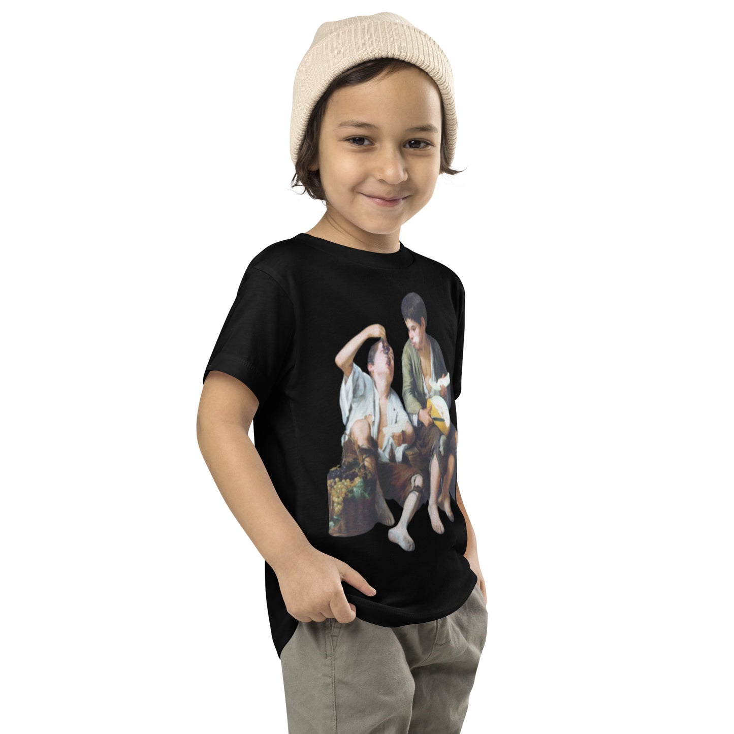 Boys Eating Grapes - Toddler Short Sleeve Tee