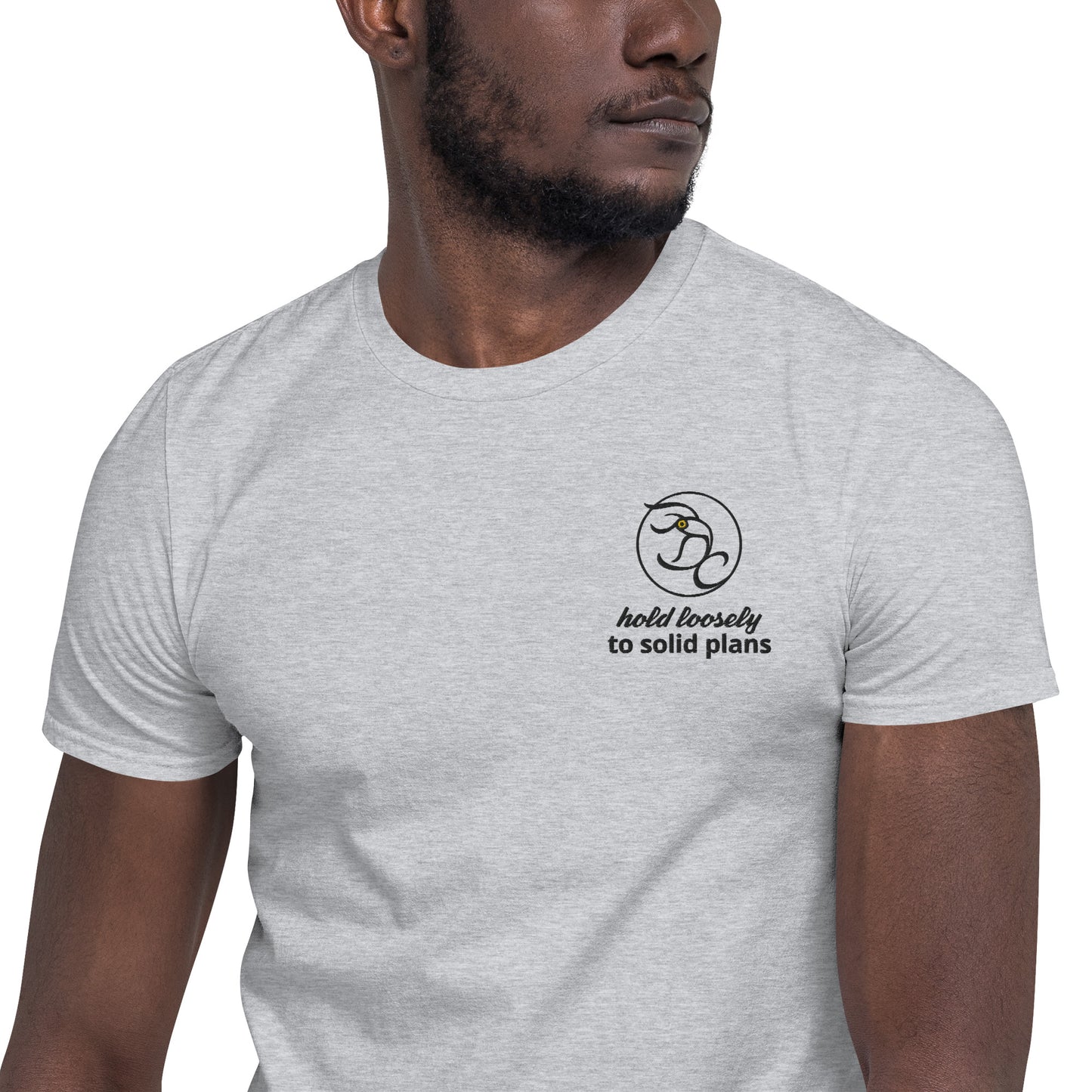 segure-se livremente em planos sólidos - Camiseta unissex de manga curta