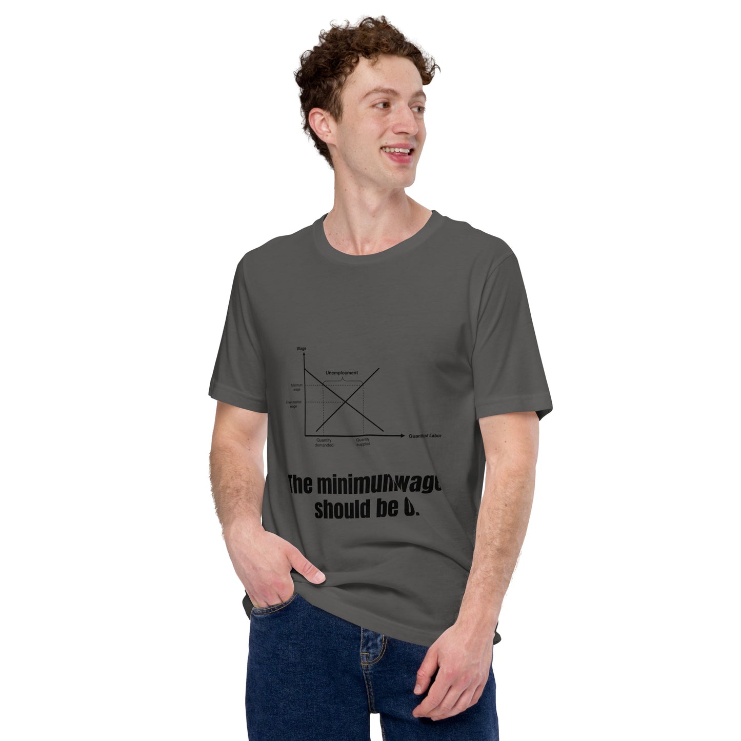 Salario mínimo cero - Camiseta unisex