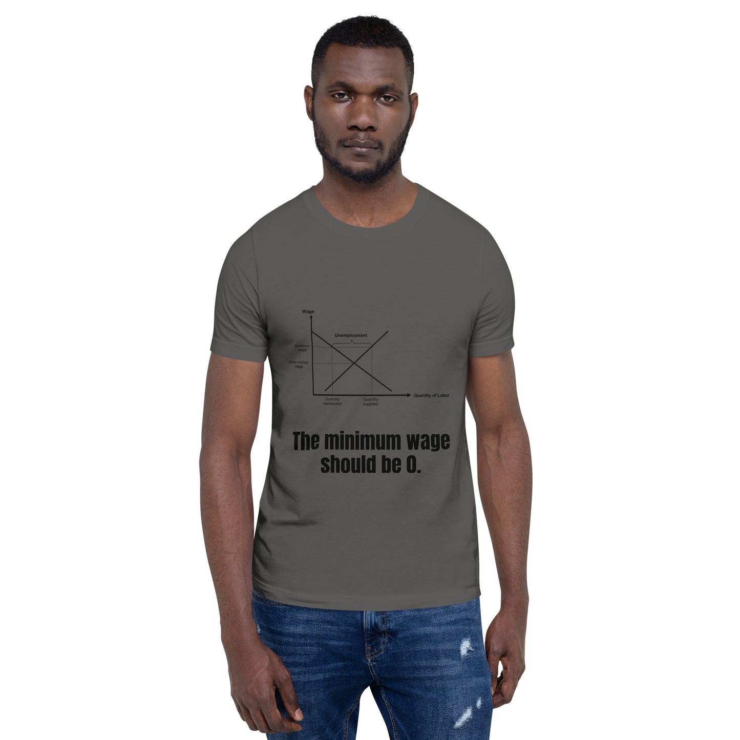 Salario mínimo cero - Camiseta unisex