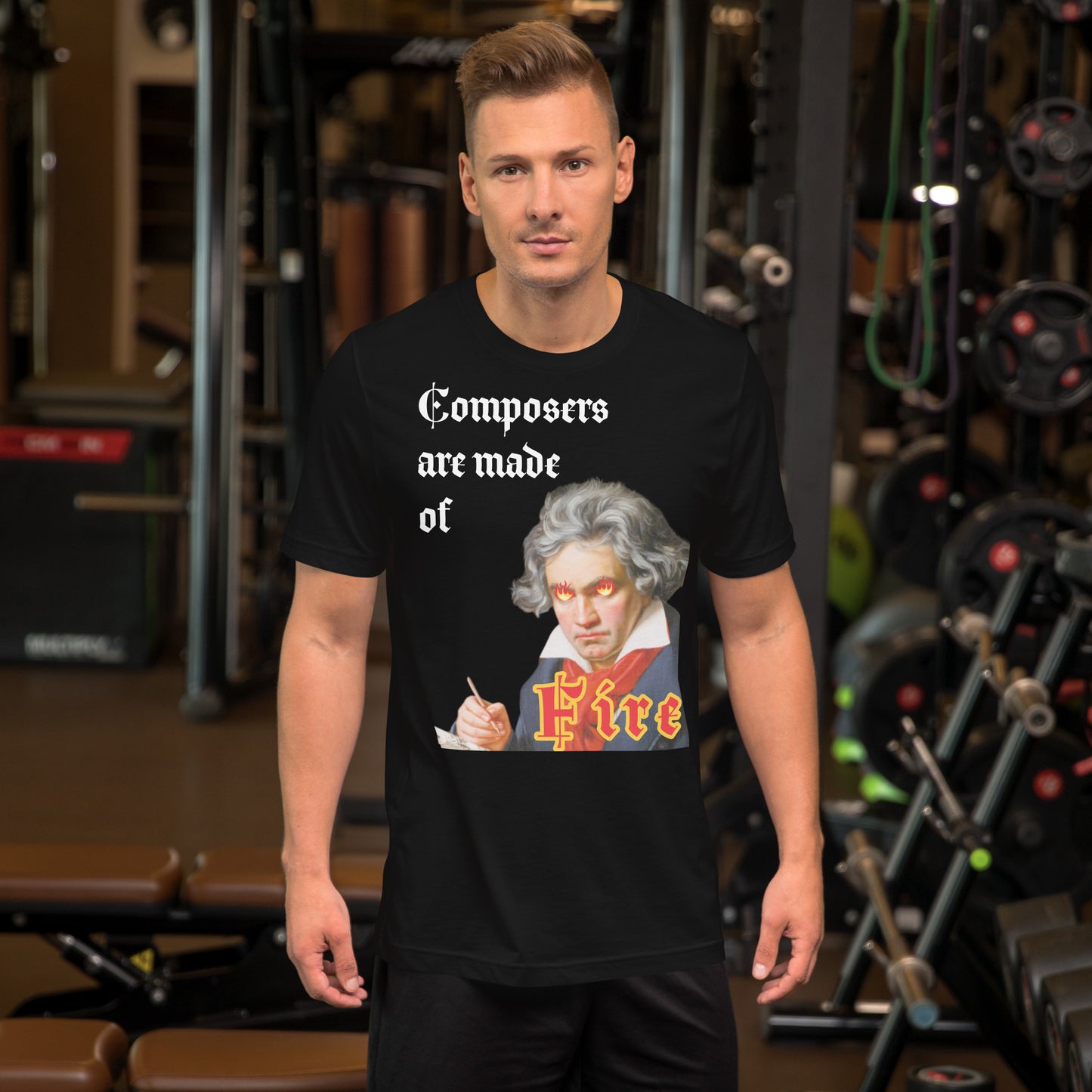 Beethoven - Os compositores são feitos de fogo - Camiseta unissex