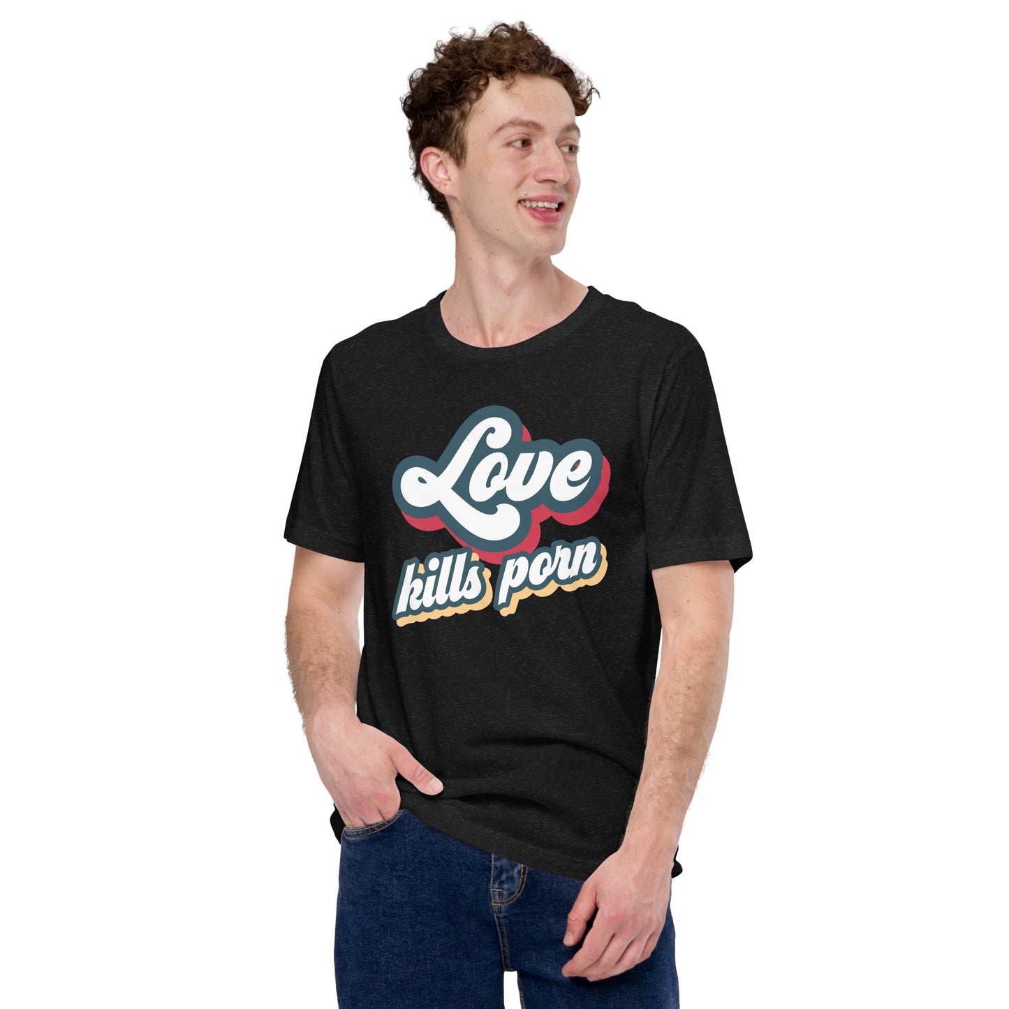 Love Kills Porn - Camiseta unissex