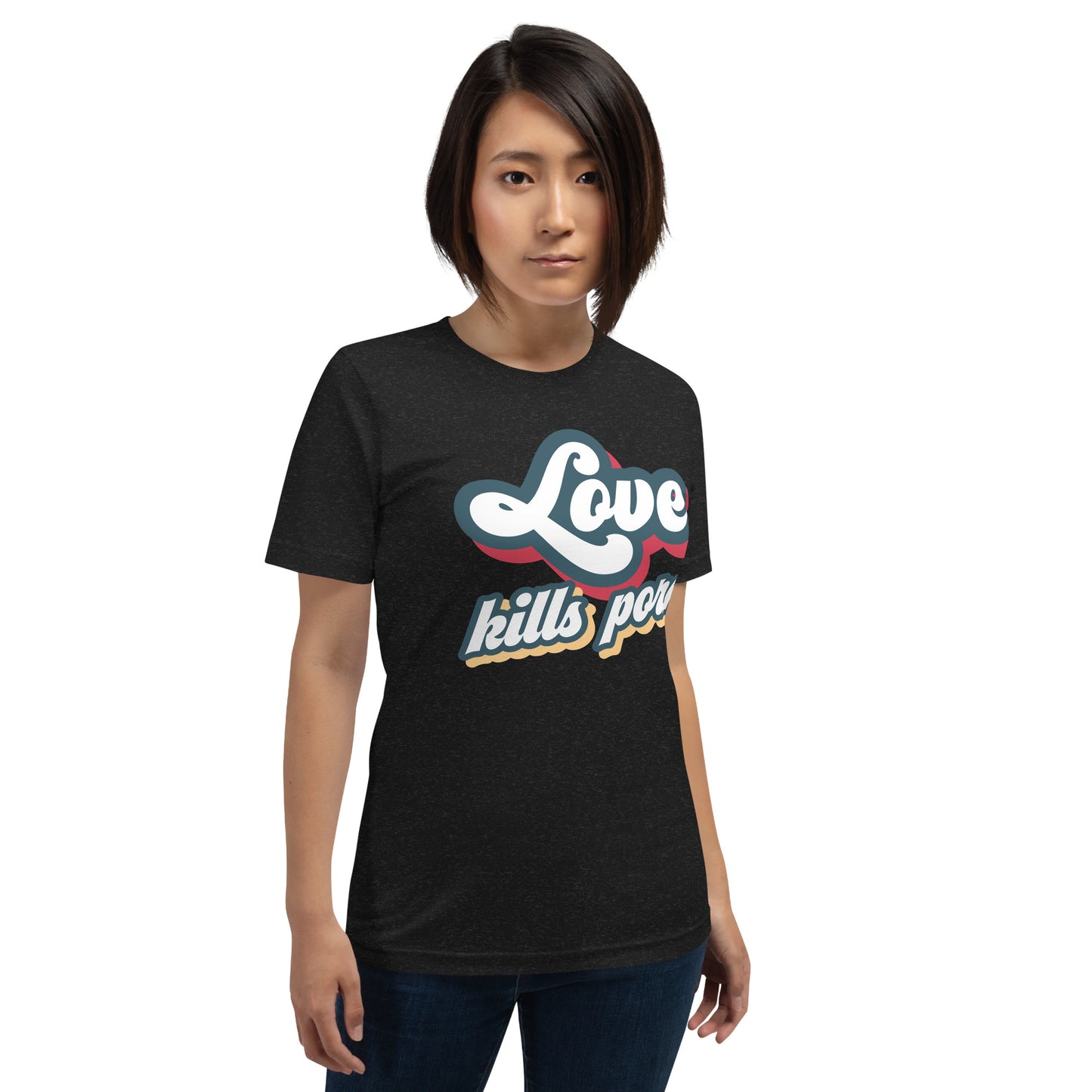 Love Kills Porn - Camiseta unissex