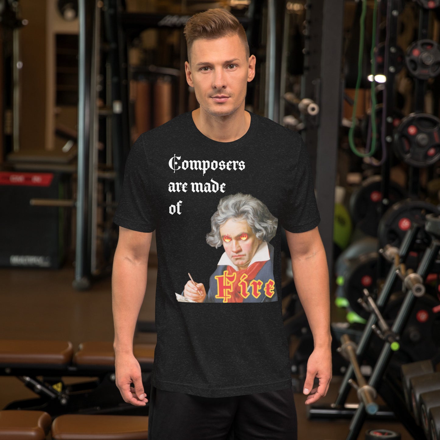 Beethoven - Os compositores são feitos de fogo - Camiseta unissex