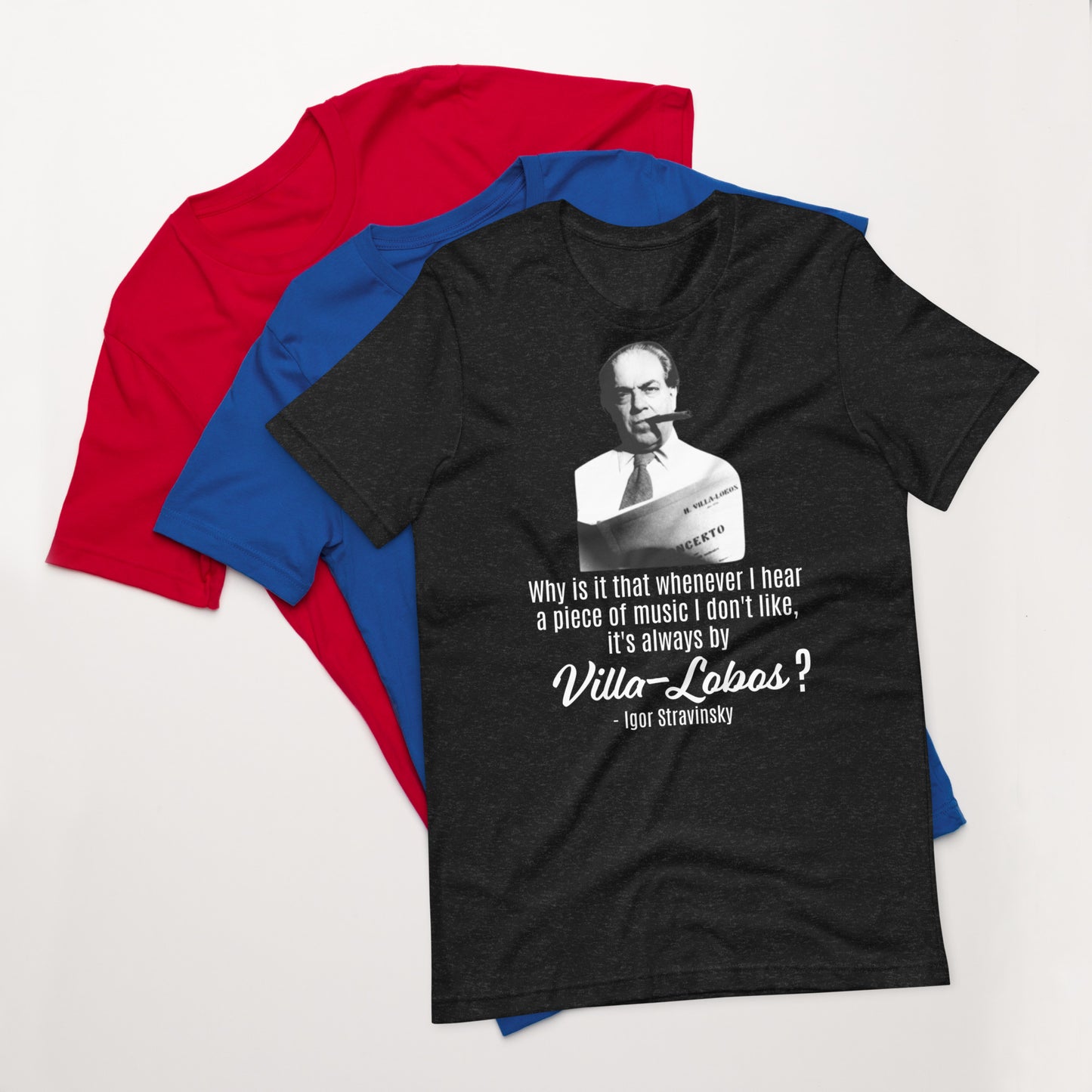 Villa-Lobos Stravinsky - Camiseta unisex