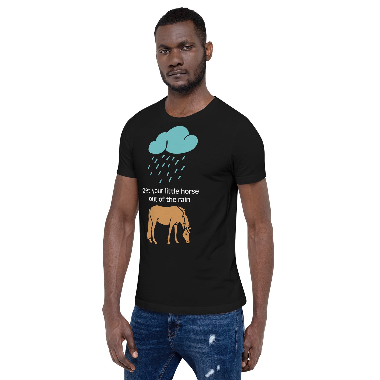 Transliteración - Saca a tu caballito de la lluvia - Camiseta unisex