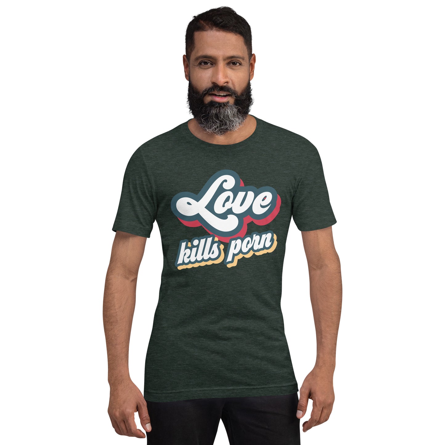 Love Kills Porn - Camiseta unissex