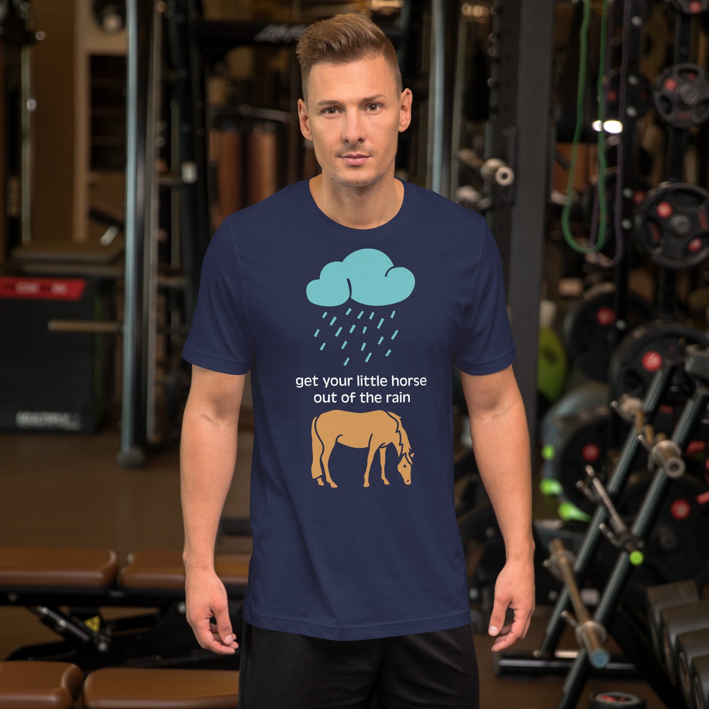 Transliteración - Saca a tu caballito de la lluvia - Camiseta unisex