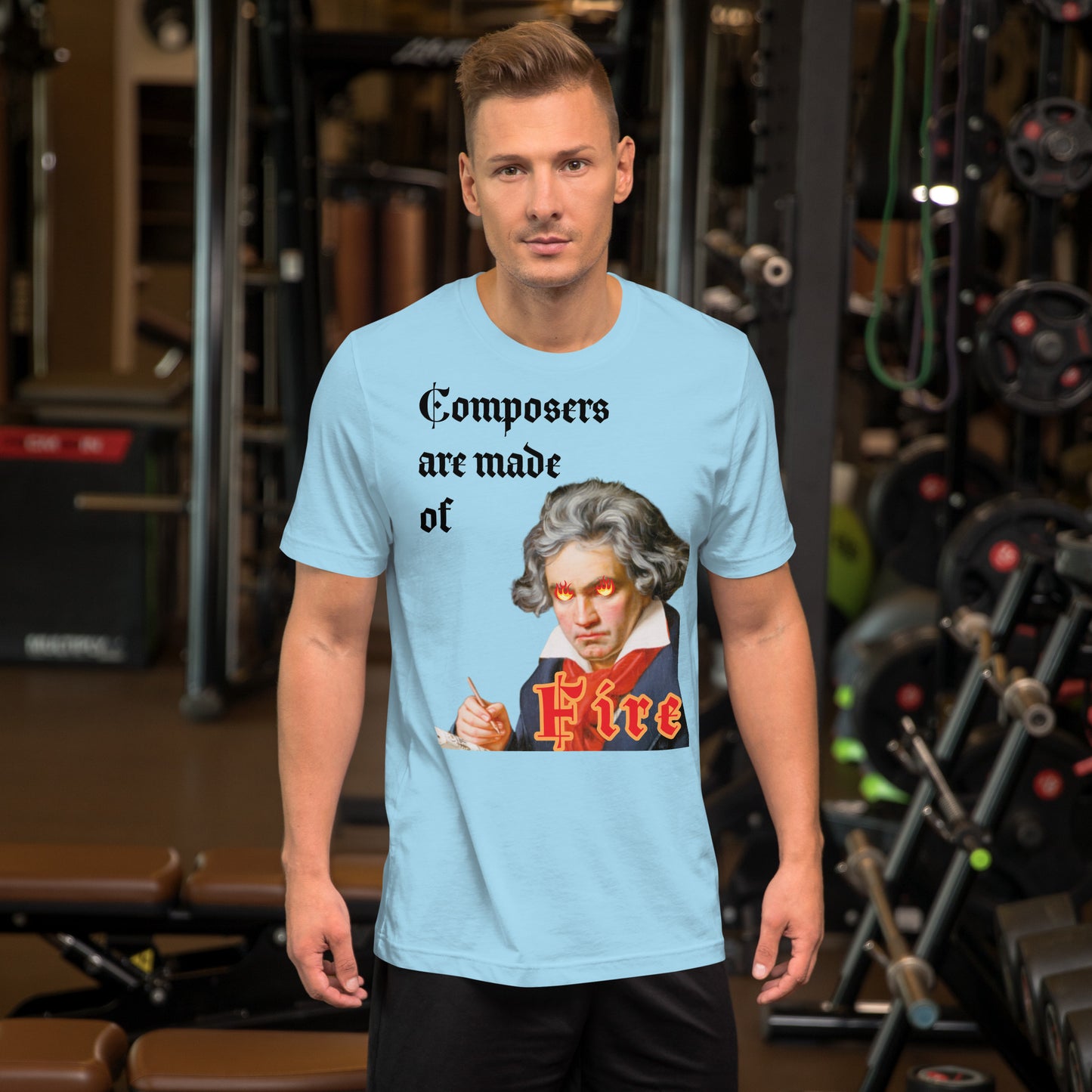 Beethoven - Os compositores são feitos de fogo - Camiseta unissex