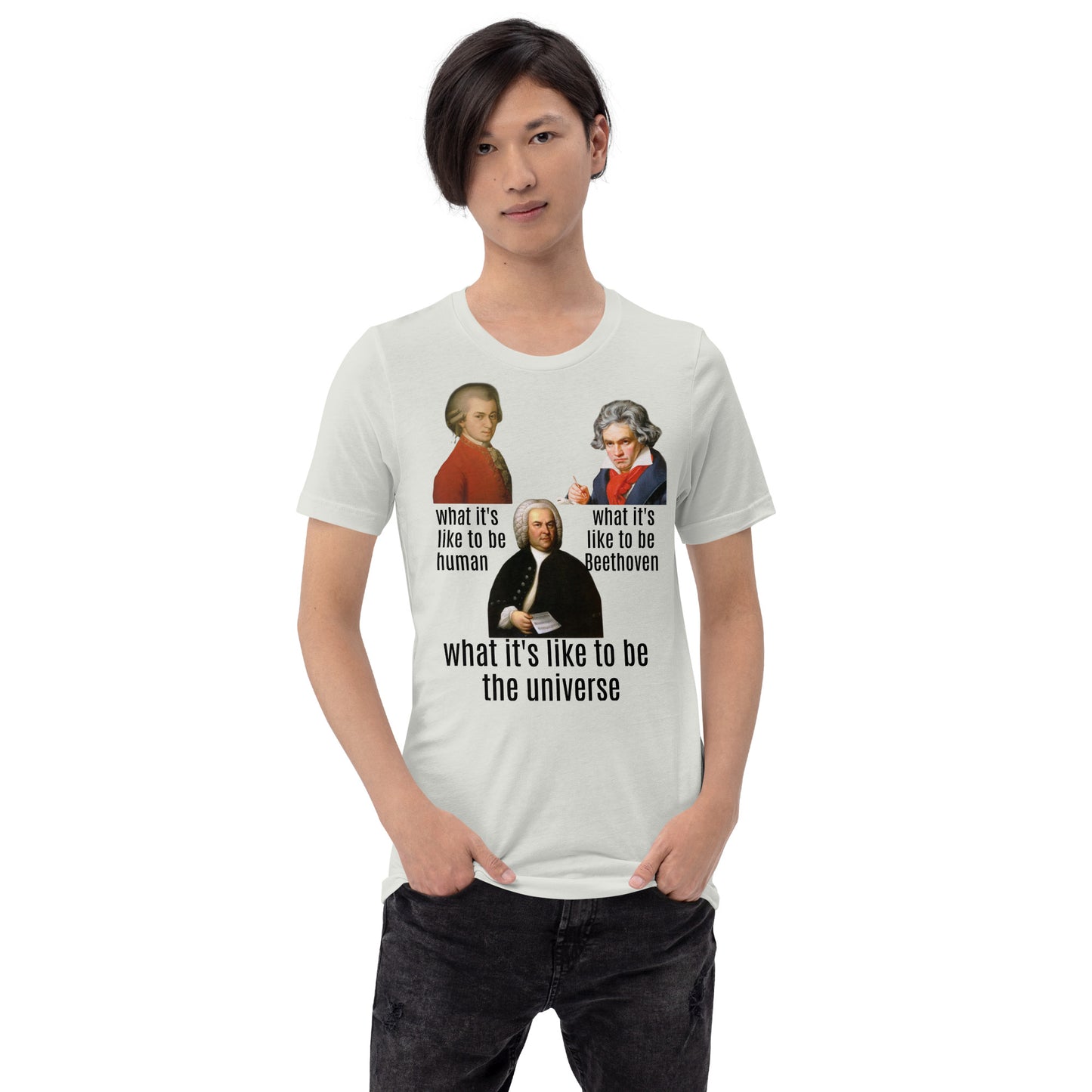 Beethoven Mozart Bach - como é - Camiseta unissex