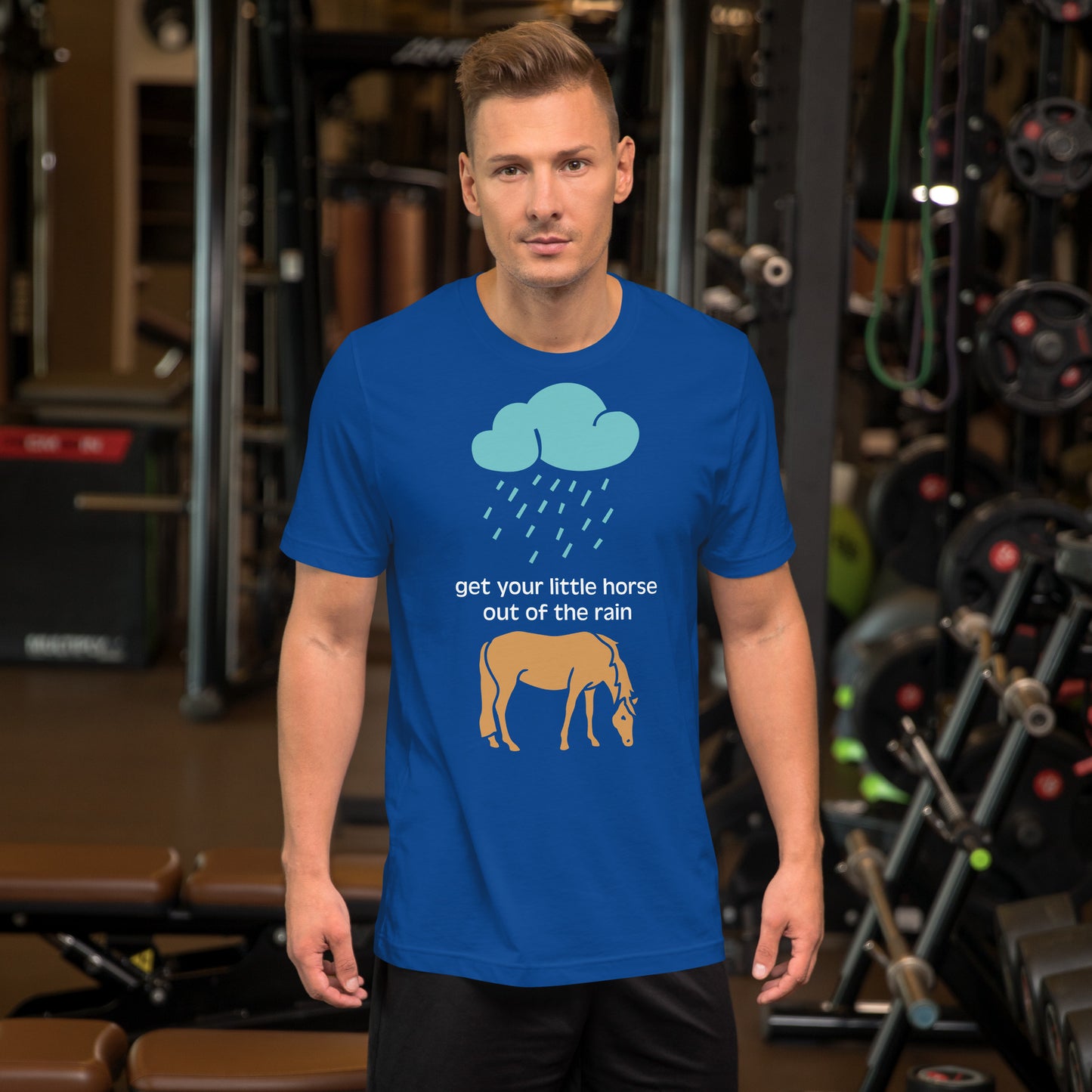 Transliteración - Saca a tu caballito de la lluvia - Camiseta unisex