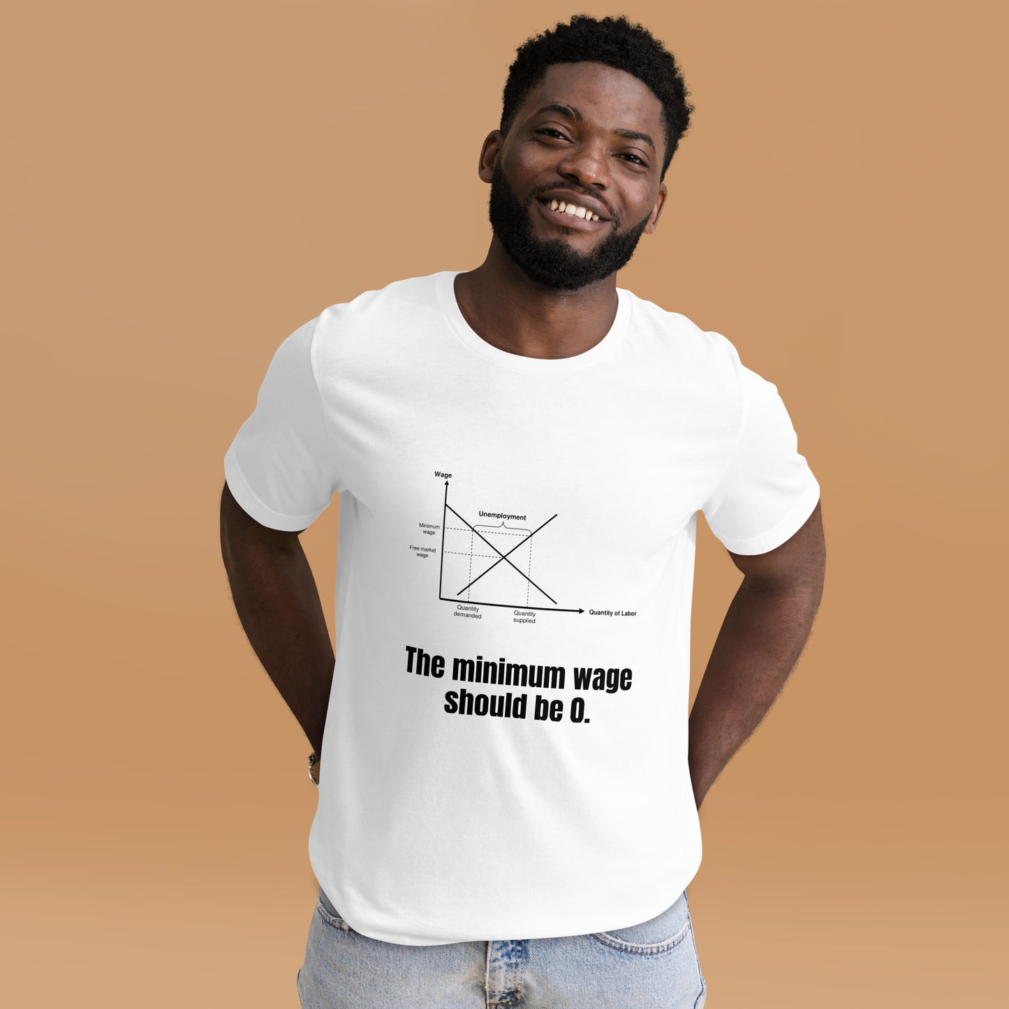 Salario mínimo cero - Camiseta unisex