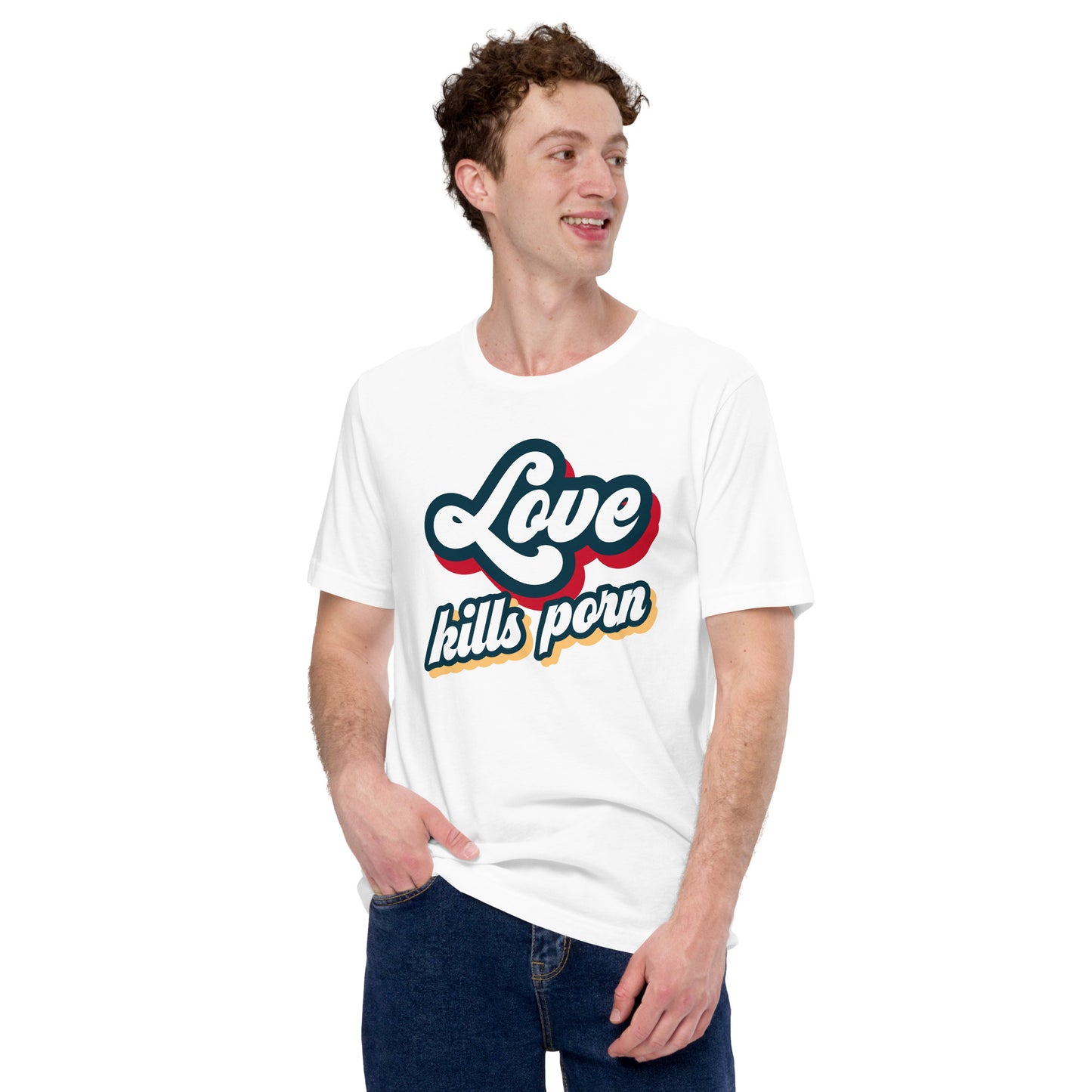 Love Kills Porn - Camiseta unissex