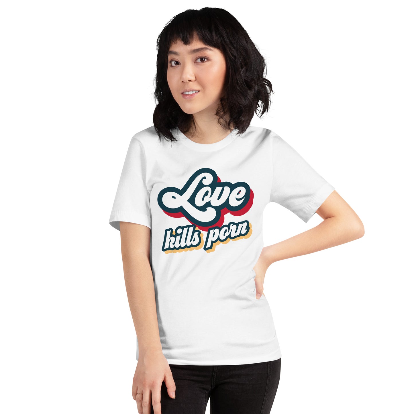 Love Kills Porn - Camiseta unissex