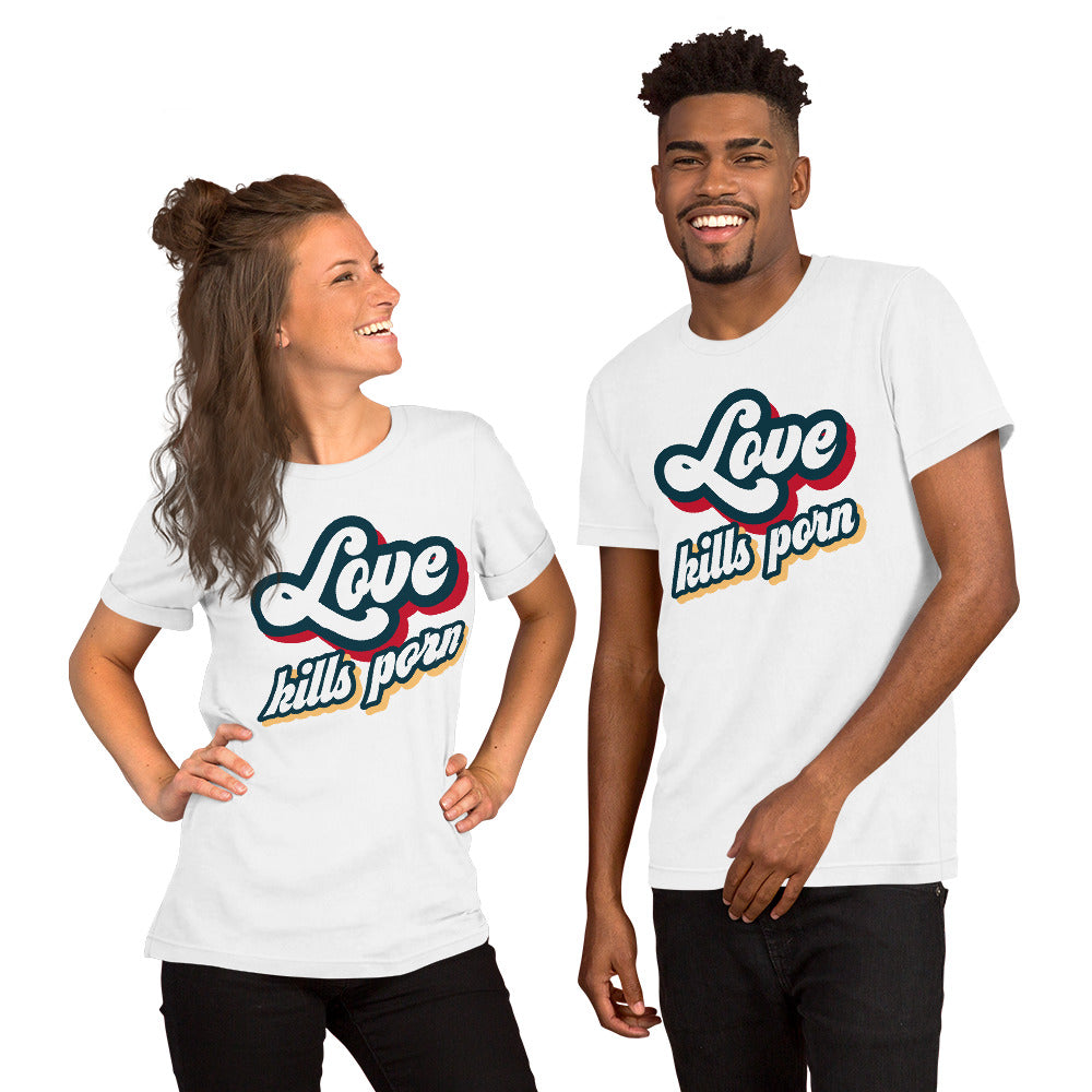 Love Kills Porn - Camiseta unissex