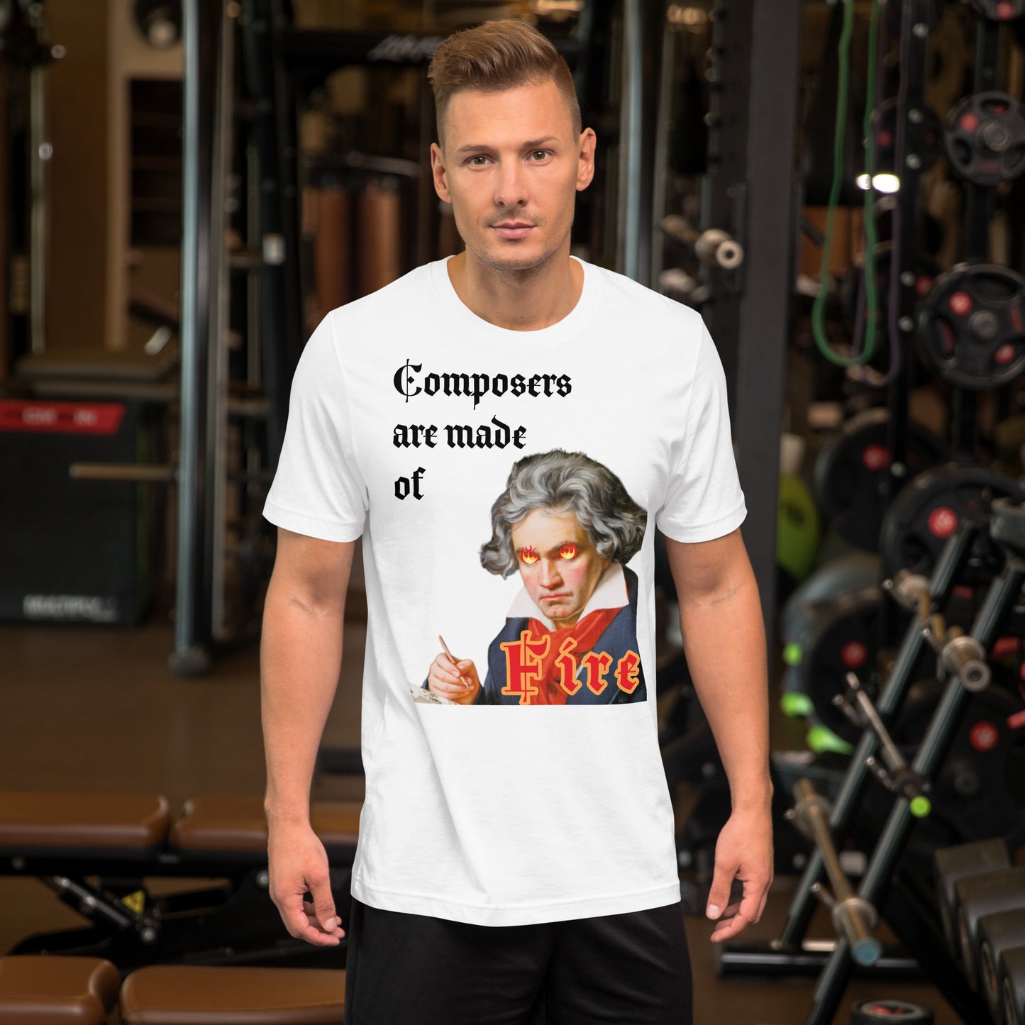 Beethoven - Os compositores são feitos de fogo - Camiseta unissex