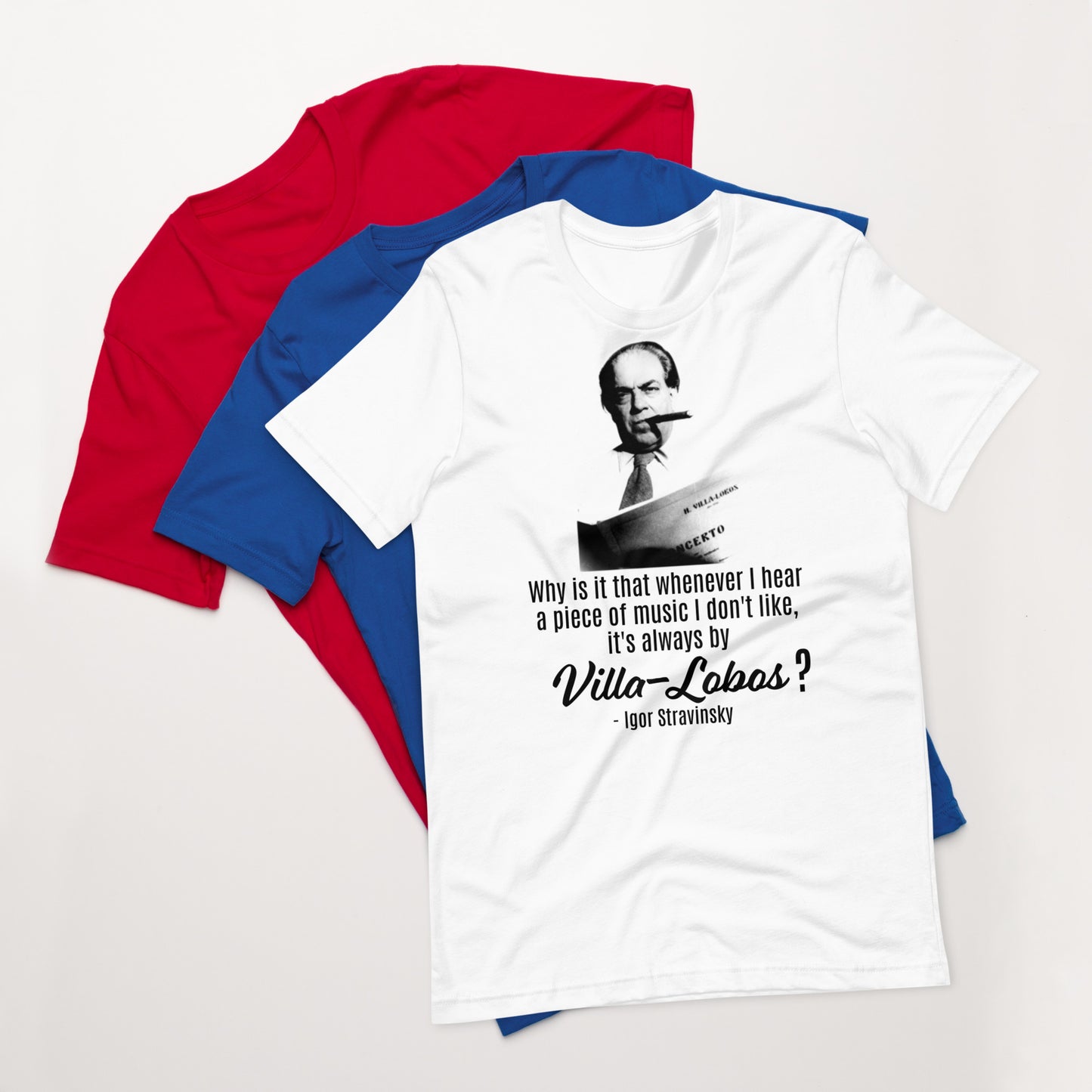 Villa-Lobos Stravinsky - Camiseta unisex