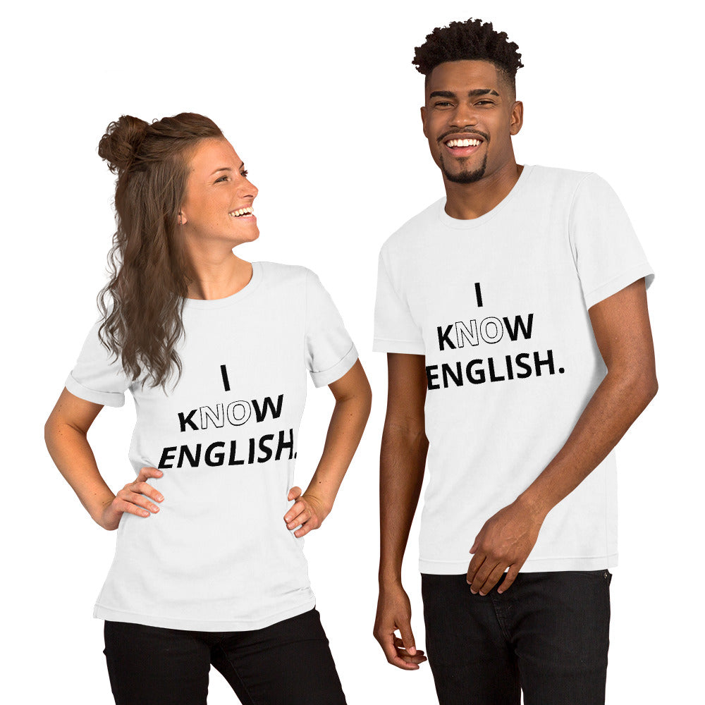 Sé inglés - Camiseta unisex