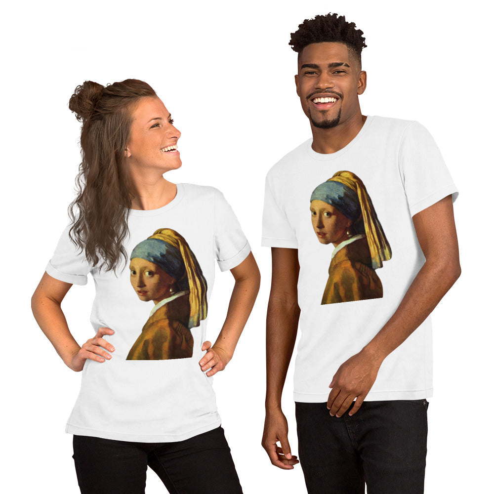 Vermeer - Girl with a pearl earring - Unisex t-shirt