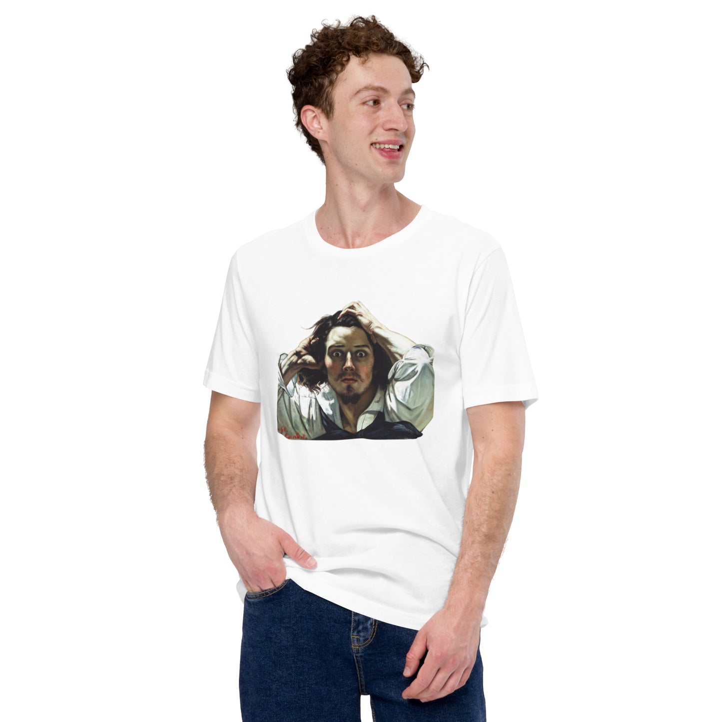 Courbet - Homem Desesperado - Camiseta unissex