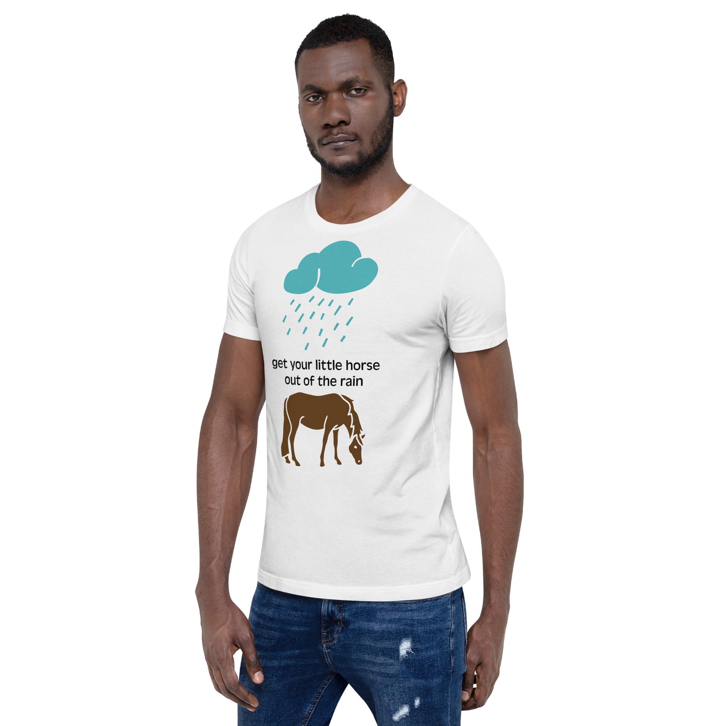 Transliteración - Saca a tu caballito de la lluvia - Camiseta unisex