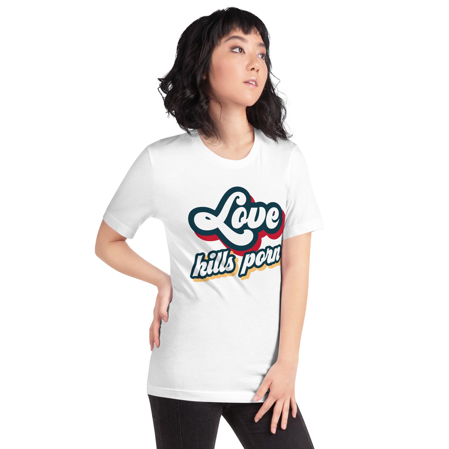 Love Kills Porn - Camiseta unissex